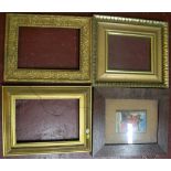 4 old small frames, Average internal size is - 17 x 22 cm