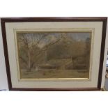 Kate E. BOOTH (act.1850-1899) watercolour "Hadden Hall" framed, signed, 34 x 50 cm Fine and clean