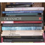 17 books on classical artists including Raphael, Poussin, El Greco, Leonardo etc