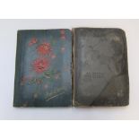 2 - Early 20thC Post-card albums with approx 180 postcards, with portrait and topographical cards