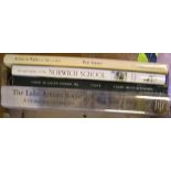 4 rare books on British art reference including, Lake Artists Society, Norwich Society of Artists,