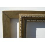 2 medium sized wood frames, Internal measurements are - 40 x 59 cm & 51 x 61 cm