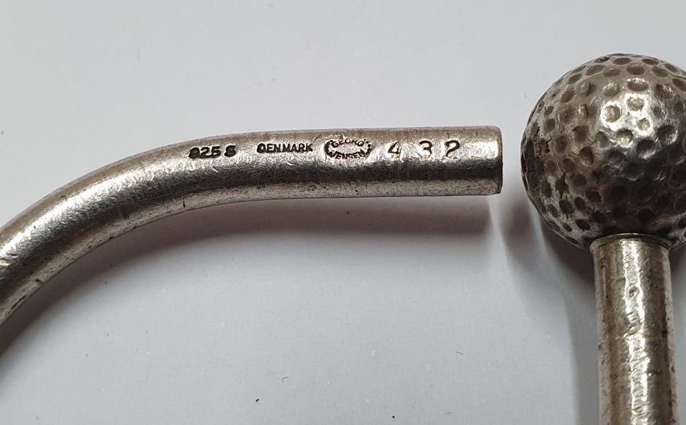 Georg Jensen silver "golf" key-ring - Image 2 of 2