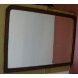 3 large Victorian over-mantle hardwood mirrors