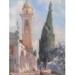 Cecil G. Charles KING (1881-1942) watercolour "Sant I'Lario, Italy", signed, inscribed verso,