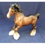 Large Beswick, Shire horse, 21cm high - excellent condition