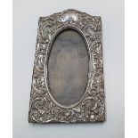 Antique Birmingham silver fronted photograph frame, 13 x 7 cm