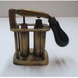Antique brass munitions cartridge loader