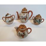 Japanse tea pots & lidded jars (4)