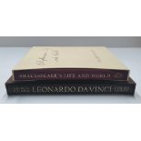 Folio Society, 2 hard-backed books on Shakespeare& Da Vinci