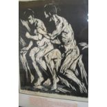 Gerard Anthony COLES (1929-2004), large woodcut, 1/50, framed and glazed, 38 x 29 cm