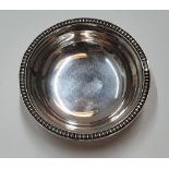 Garrards silver pin dish, 62 grams