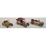 3 metal matchbox "Models of Yester year" cars, to include Daimler, Rolls-Royce and Maxwell Roadster