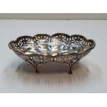 Edwardian, English silver bon bon dish, 50 grams