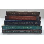 5 Various Folio Society hard-backed books including on James Joyce etc