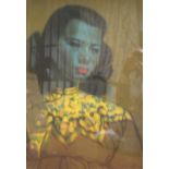 Vintage, Vladimir Griegorov TRETCHIKOFF (1913-2006) mid 20thC print "Chinese girl", framed and