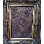 1 large ornate carved gesso frame. Internal measurements - 76 x 51.