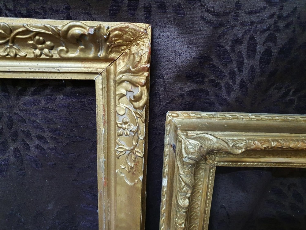 6 various small, medium and large ornate gilt and gesso frames, some losses. Internal measurements - - Image 6 of 6