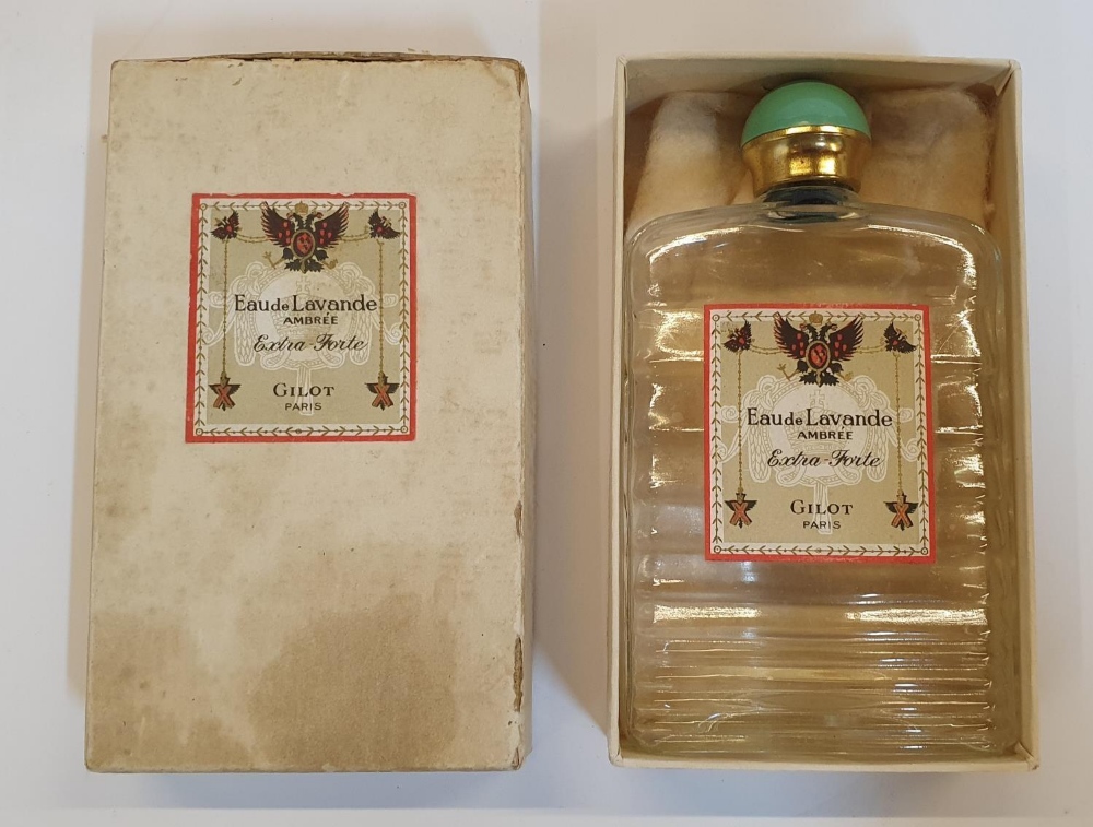 Gilot of Paris, vintage Eau de Lavande vintage perfume bottle complete with original box