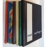 Interesting collection of 7, late 1960s high-school year books from the USA