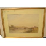 James ORROCK (1829-1913) 1878 watercolour, A quiets days sailing, signed & dated, modern frame &