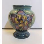 Small Moorcroft bulbus flower vase, 9 cm high