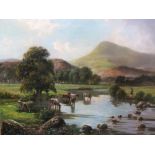 Walter J. MORBY (1860-1911) 1904 oil "On the Lleder, north Wales", signed & dated, fine original