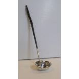 Georgian silver toddy ladle with whalebone handle