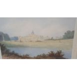 William PAGE (1794-1872) watercolour "Panoramic view of Castle Howard", framed, 30 x 48 cm