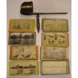 Victorian viewfinder (a/f) & approx 33 slides