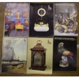 Collection of approx 30 vintage "The Journal" magazine from the Antique collectors club, 1989 to