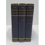 3 editions (Volumes 1, 2 & 3) of Caxtons "The modern Grocer" & modern hard-backed edition of