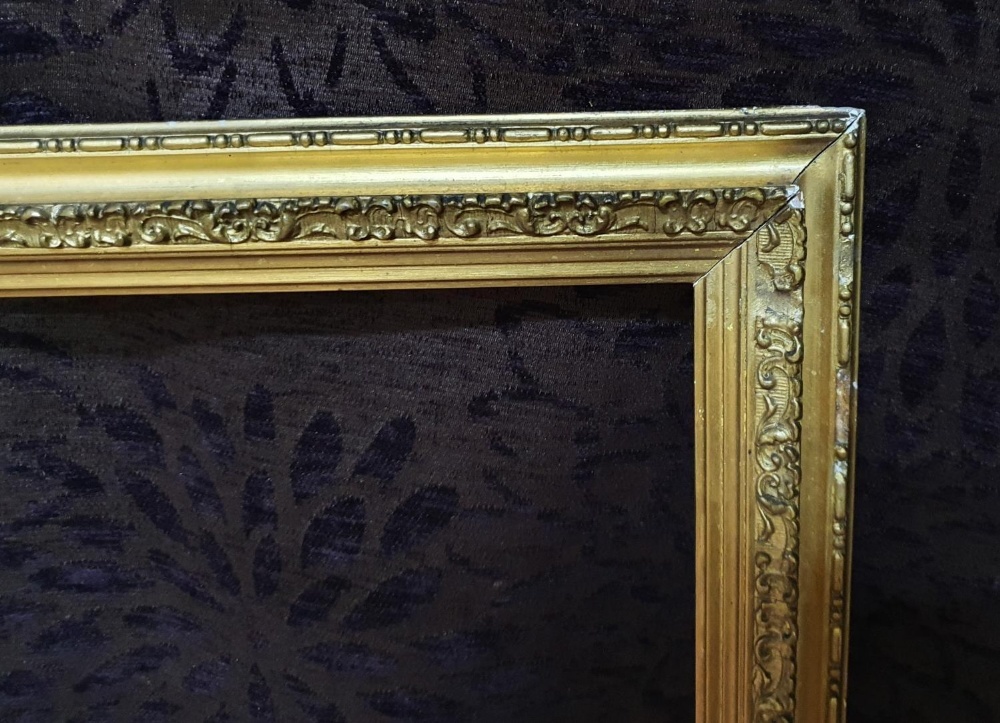 1 medium/large antique gold gilt frame. Internal measurements - 68 x 51. - Image 2 of 2