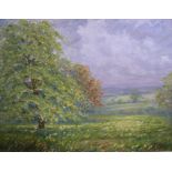 A E Askwith 1913 oil on canvas, entitled "In the springtime, Gomersal (Yorkshire), signed and dated,