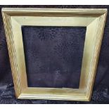 1 large antique frame, glazed, some losses. Internal measurements - 61 x 51.