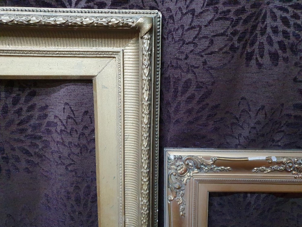6 various small, medium and large ornate gilt and gesso frames, some losses. Internal measurements - - Image 2 of 6