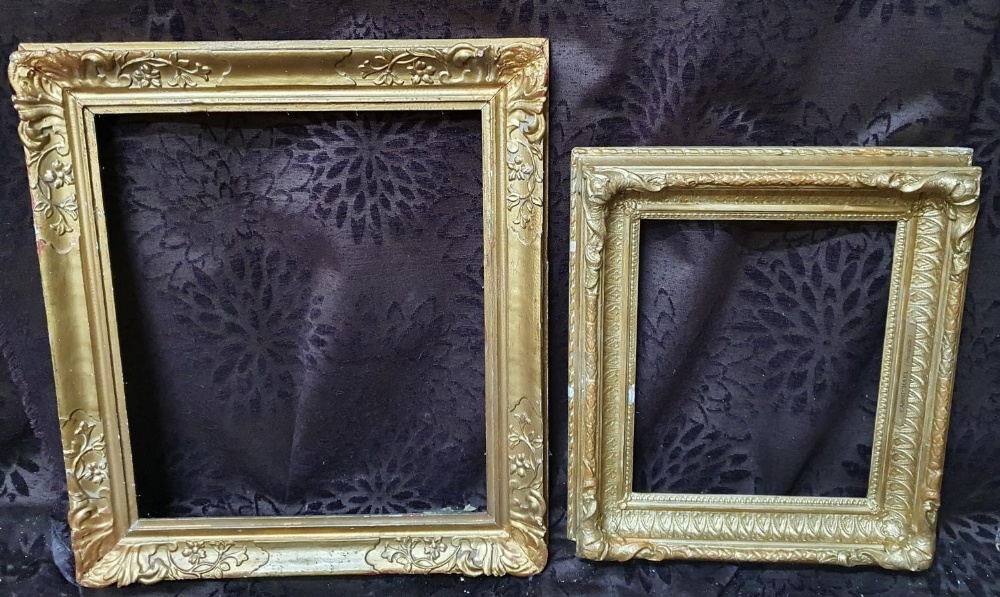 6 various small, medium and large ornate gilt and gesso frames, some losses. Internal measurements - - Image 5 of 6