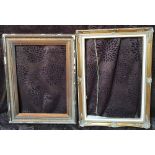 6 various small, medium and large gilt and gesso frames. Internal measurements - 59 x 40 & 76 x 58