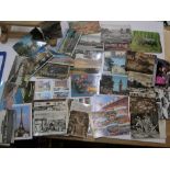 Approx 170 20thC postcards, both used and unused B&W & colour examples
