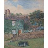 Provenanced, Alfred Heaton COOPER (1864-1929) 1885 watercolour "Fellside cottage & garden", signed &