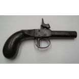 Small Victorian pistol, 18cm in length