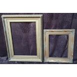 6 various small, medium and large ornate gilt and gesso frames, some losses. Internal measurements -