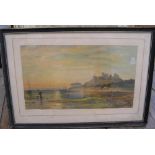 Lennard LEWIS (1826-1913) watercolour "Barmouth Castle at day-break", signed, wash mount and thin
