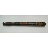 Antique hand-painted police truncheon, 40 cm in length
