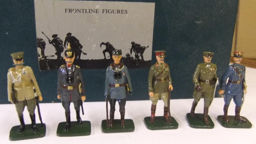 Boxed frontline figures - 6 WW1 generals, complete with papers - Image 2 of 2