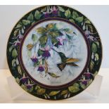 Royal Doulton, Theresa Poultowicz "The Berylline Hummingbird" bone china plate, with COA, 21 cm in