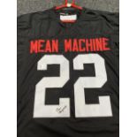 Burt Reynolds - Signed Mean Machine 22 - American Football Shirt with COA
