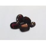 5 Garnets, various cuts, Approx 22.5 ct