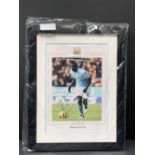 Mario Balotelli - Framed Signed Photograph with COA in black frame and white mount 17.5x22.5x1.5