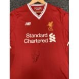 Phillipe Coutinho - Signed Liverpool 2017 Home Shirt with COA The back of the shirt is printed SALAH